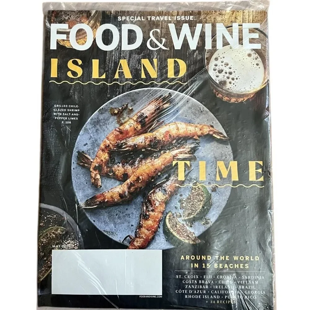 Food & Wine Magazine Lot 5 Issues 2019 Back To Basics Island Time Makers Set